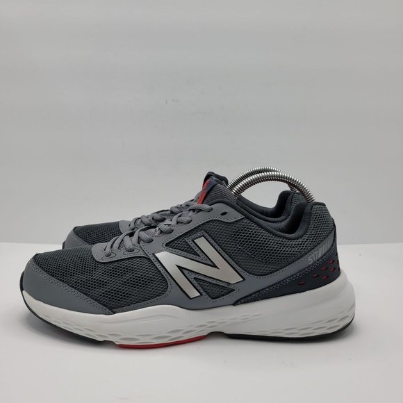 New Balance 517 V1 Men's Cross Training Grey/Red Shoes MX517RB1 US Size 11.5 - Picture 2 of 8